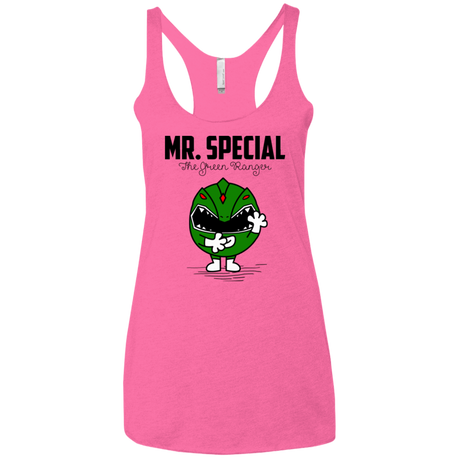 T-Shirts Vintage Pink / X-Small Mr Special Women's Triblend Racerback Tank