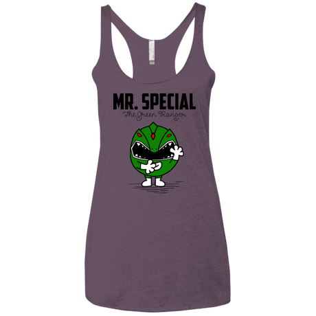 T-Shirts Vintage Purple / X-Small Mr Special Women's Triblend Racerback Tank
