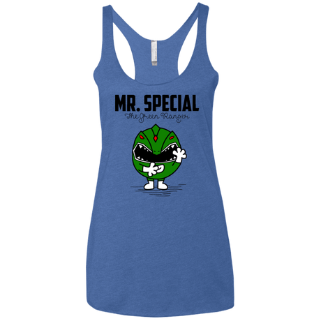 T-Shirts Vintage Royal / X-Small Mr Special Women's Triblend Racerback Tank