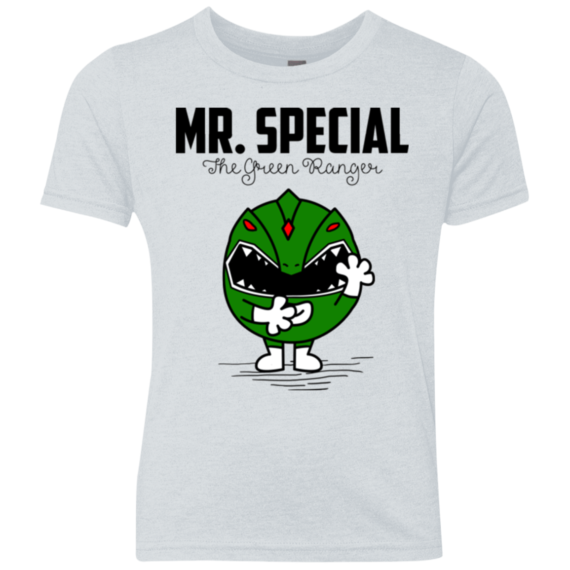 T-Shirts Heather White / YXS Mr Special Youth Triblend T-Shirt