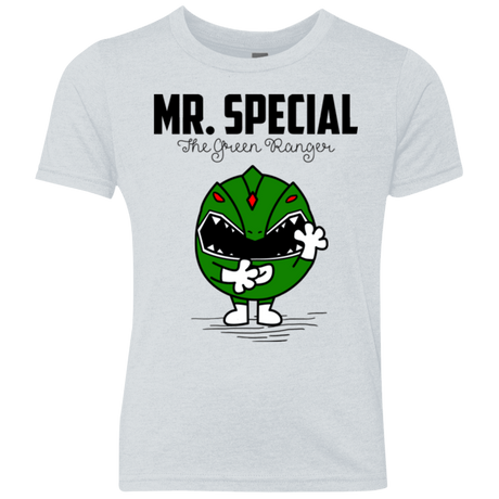 T-Shirts Heather White / YXS Mr Special Youth Triblend T-Shirt