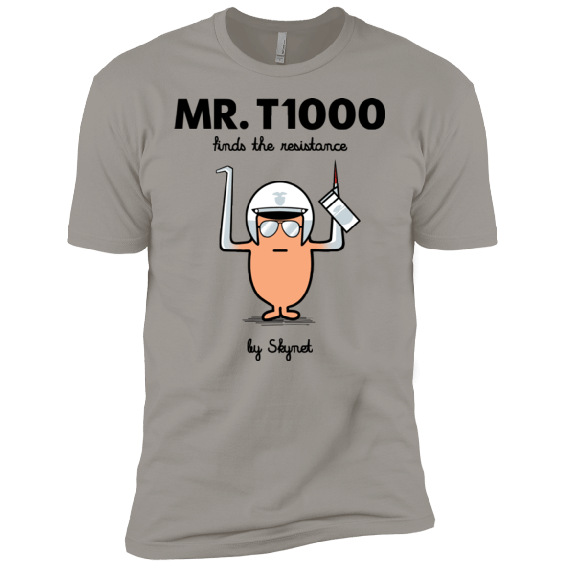 T-Shirts Light Grey / YXS Mr T1000 Boys Premium T-Shirt