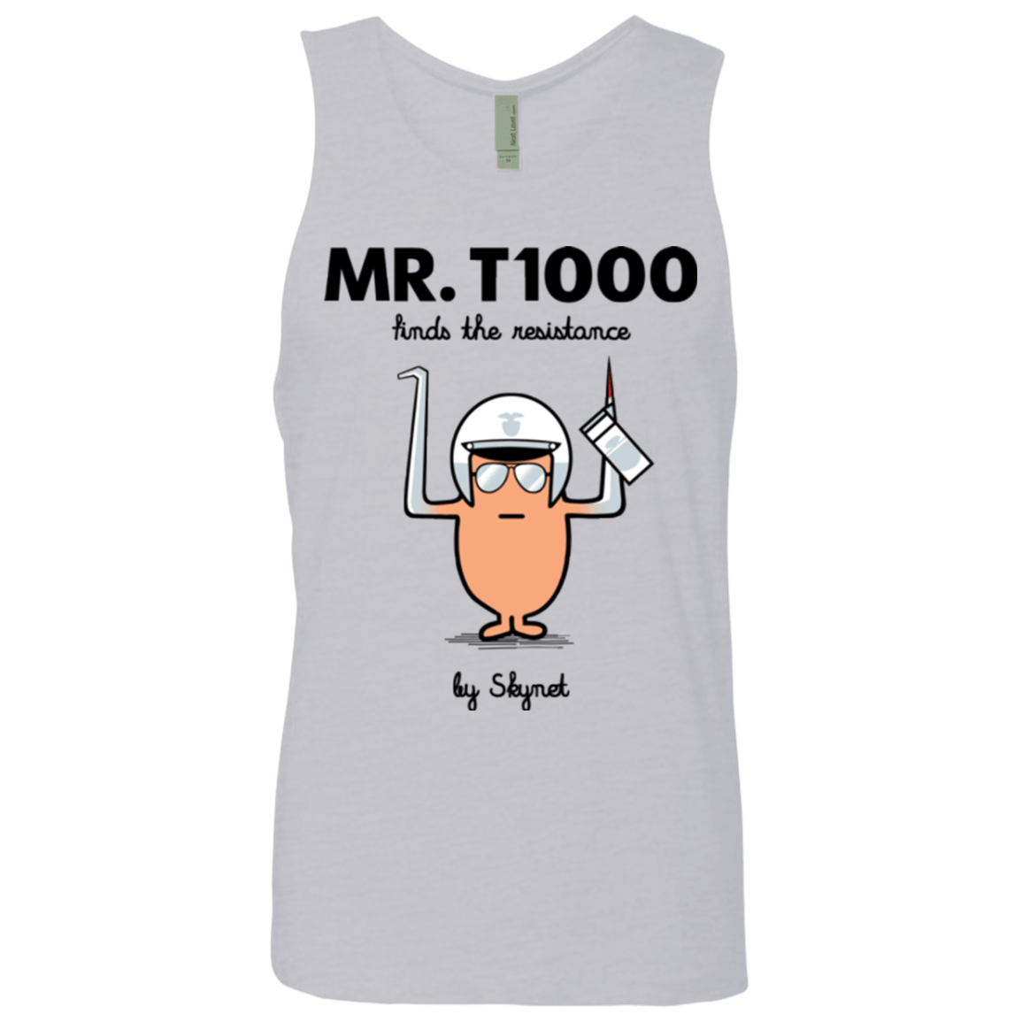 T-Shirts Heather Grey / Small Mr T1000 Men's Premium Tank Top
