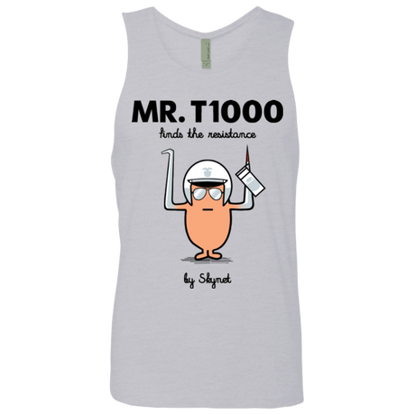 T-Shirts Heather Grey / Small Mr T1000 Men's Premium Tank Top