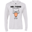 T-Shirts Heather White / X-Small Mr T1000 Triblend Long Sleeve Hoodie Tee