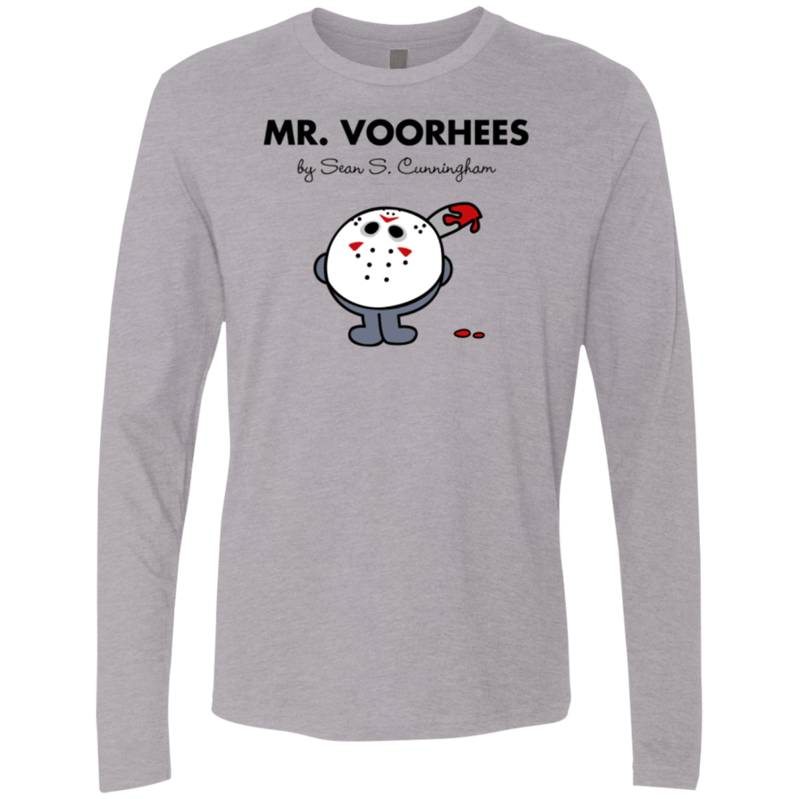 T-Shirts Heather Grey / Small Mr Voorhees Men's Premium Long Sleeve