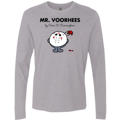 T-Shirts Heather Grey / Small Mr Voorhees Men's Premium Long Sleeve