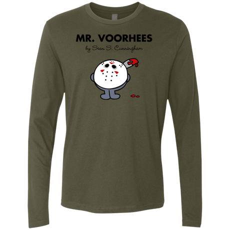 T-Shirts Military Green / Small Mr Voorhees Men's Premium Long Sleeve