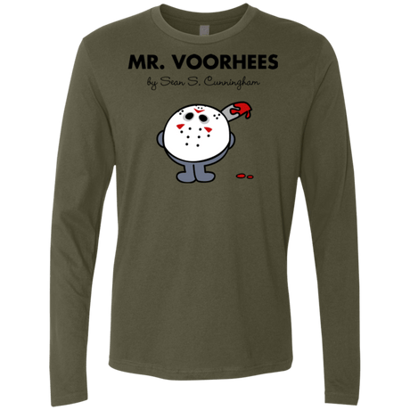 T-Shirts Military Green / Small Mr Voorhees Men's Premium Long Sleeve