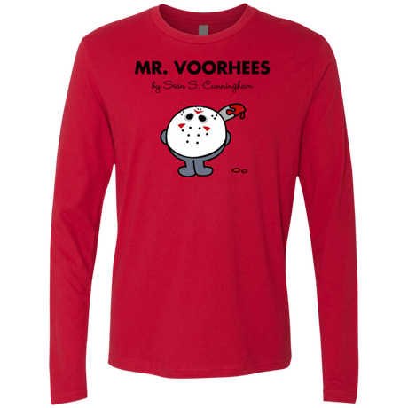 T-Shirts Red / Small Mr Voorhees Men's Premium Long Sleeve