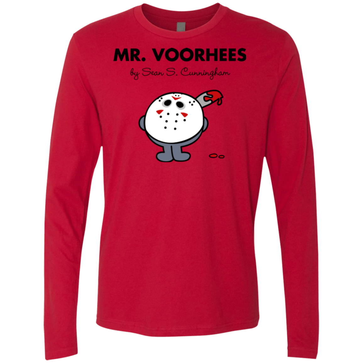 T-Shirts Red / Small Mr Voorhees Men's Premium Long Sleeve