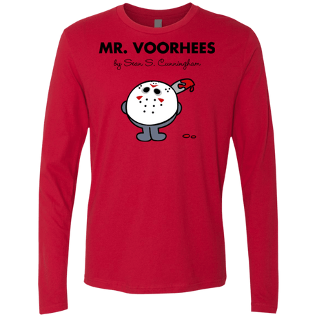 T-Shirts Red / Small Mr Voorhees Men's Premium Long Sleeve