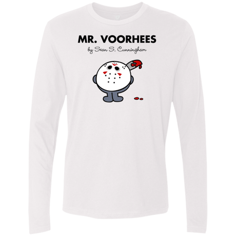 T-Shirts White / Small Mr Voorhees Men's Premium Long Sleeve