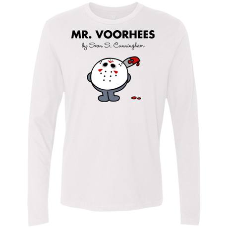 T-Shirts White / Small Mr Voorhees Men's Premium Long Sleeve