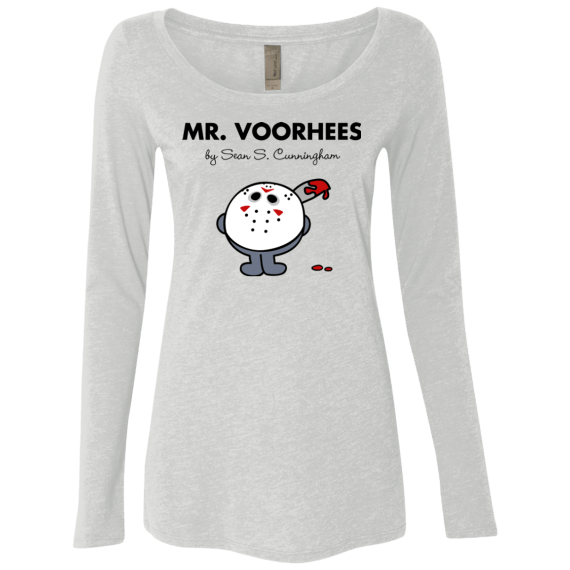 T-Shirts Heather White / Small Mr Voorhees Women's Triblend Long Sleeve Shirt