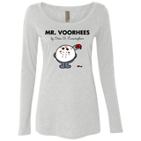 T-Shirts Heather White / Small Mr Voorhees Women's Triblend Long Sleeve Shirt