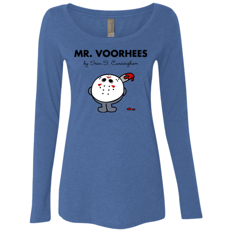 T-Shirts Vintage Royal / Small Mr Voorhees Women's Triblend Long Sleeve Shirt