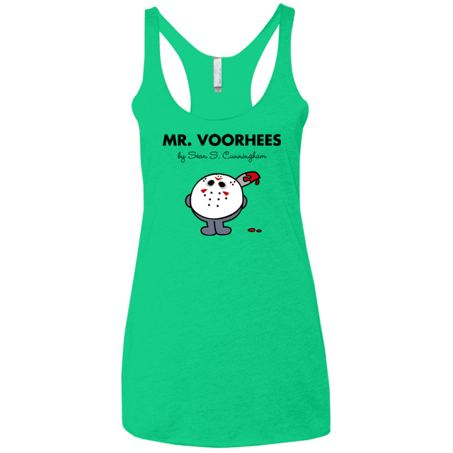 T-Shirts Envy / X-Small Mr Voorhees Women's Triblend Racerback Tank