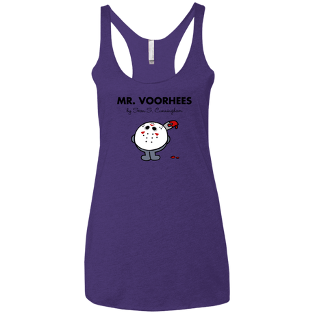 T-Shirts Purple / X-Small Mr Voorhees Women's Triblend Racerback Tank