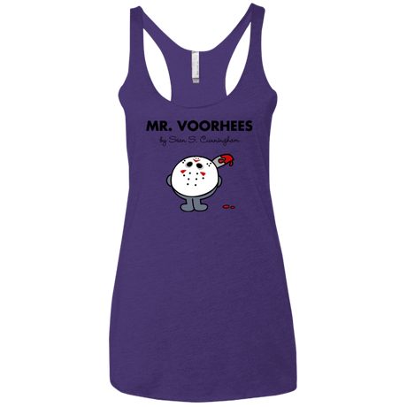 T-Shirts Purple / X-Small Mr Voorhees Women's Triblend Racerback Tank