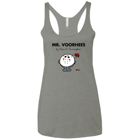 T-Shirts Venetian Grey / X-Small Mr Voorhees Women's Triblend Racerback Tank