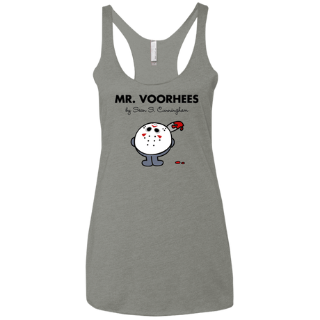 T-Shirts Venetian Grey / X-Small Mr Voorhees Women's Triblend Racerback Tank