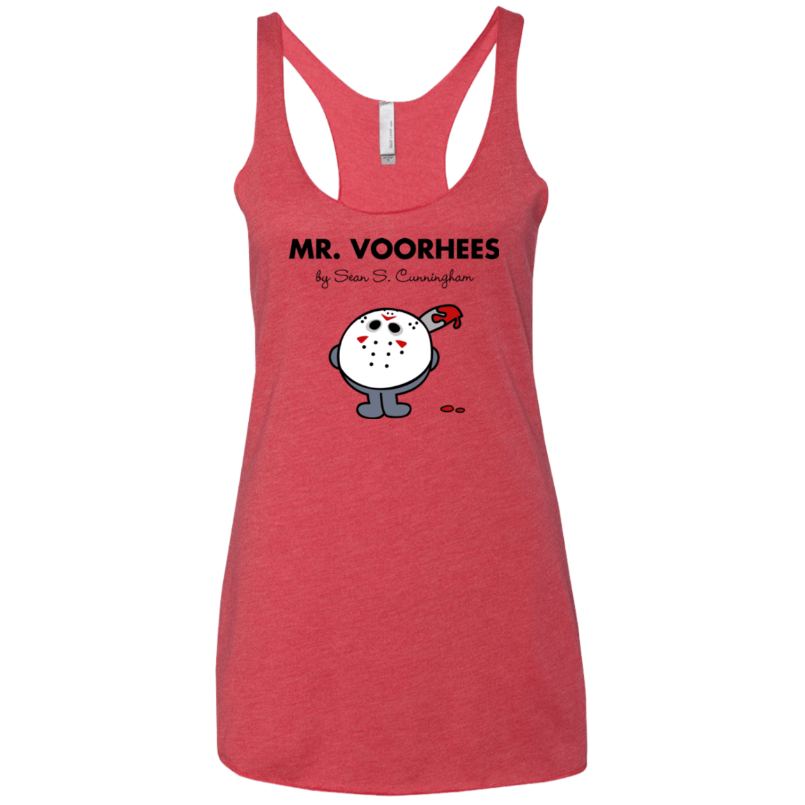 T-Shirts Vintage Red / X-Small Mr Voorhees Women's Triblend Racerback Tank