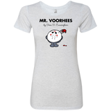 T-Shirts Heather White / Small Mr Voorhees Women's Triblend T-Shirt