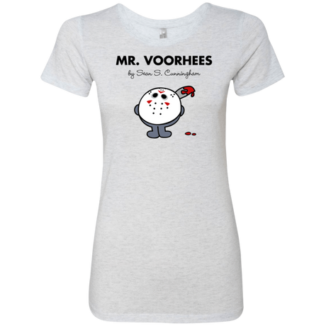 T-Shirts Heather White / Small Mr Voorhees Women's Triblend T-Shirt