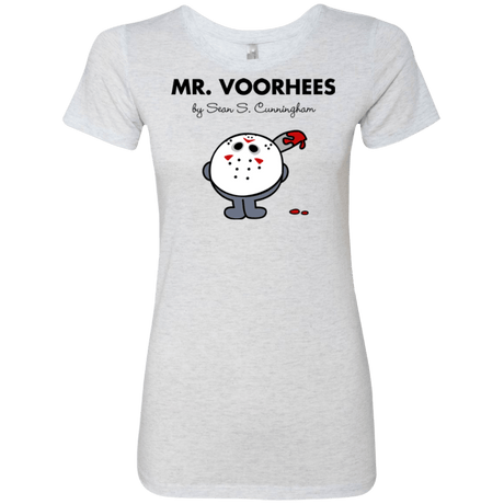 T-Shirts Heather White / Small Mr Voorhees Women's Triblend T-Shirt