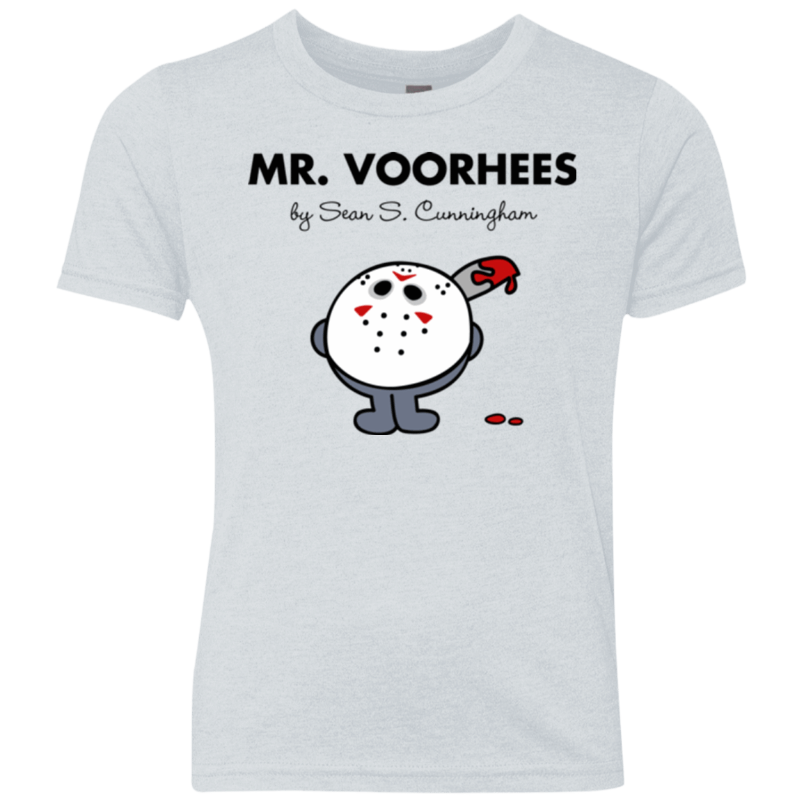 T-Shirts Heather White / YXS Mr Voorhees Youth Triblend T-Shirt