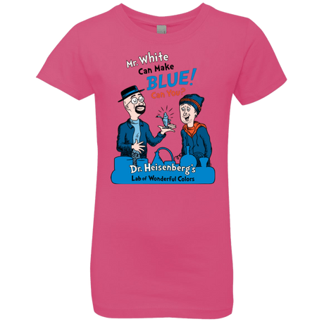 T-Shirts Hot Pink / YXS Mr White Girls Premium T-Shirt