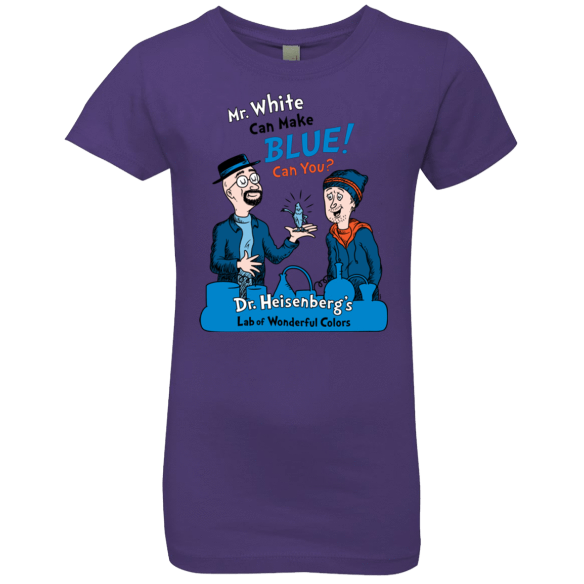T-Shirts Purple Rush / YXS Mr White Girls Premium T-Shirt