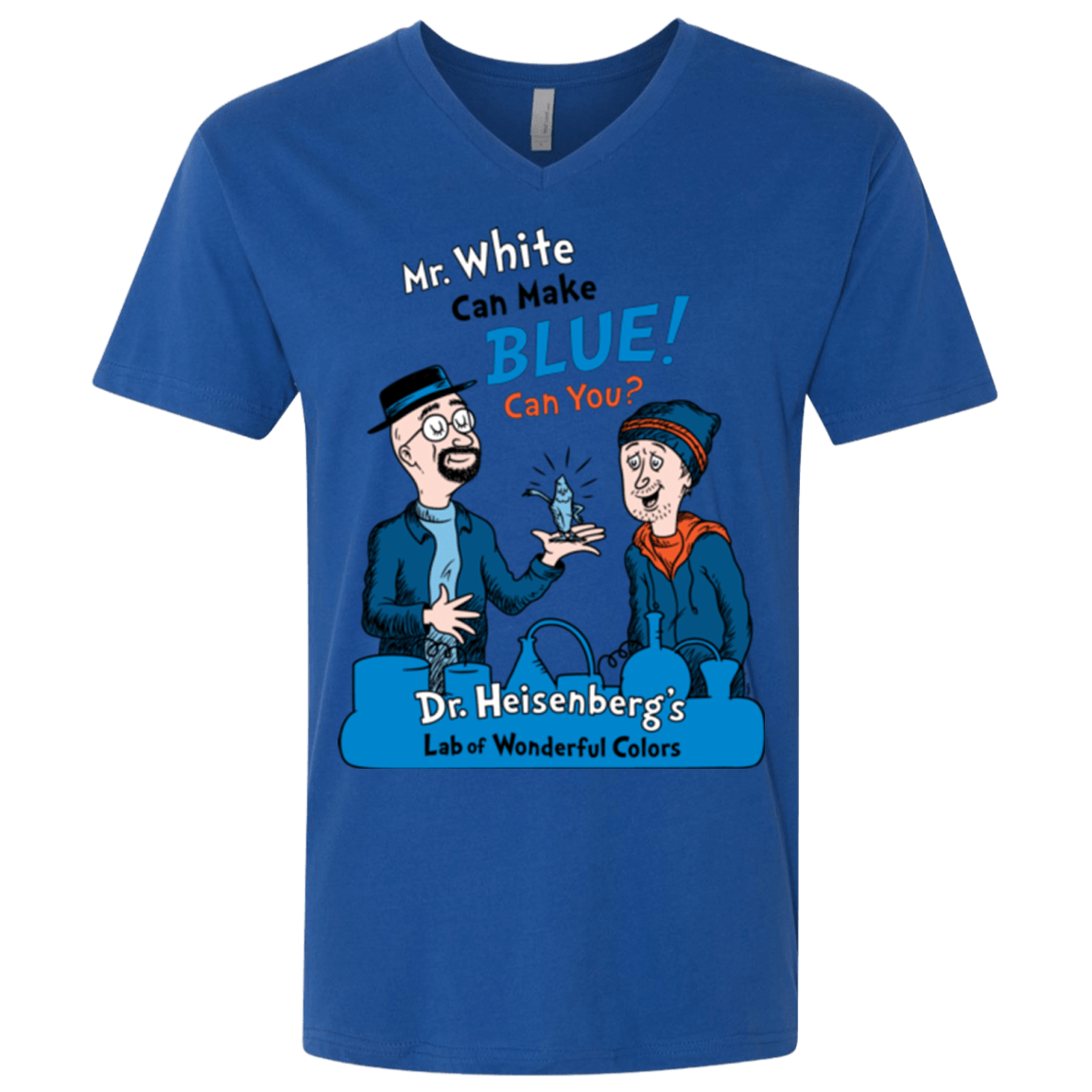 T-Shirts Royal / X-Small Mr White Men's Premium V-Neck