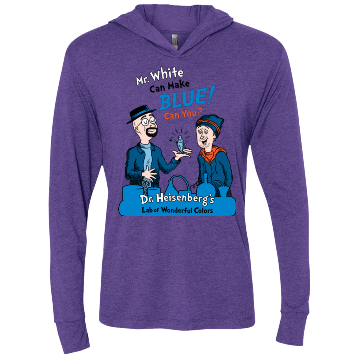 T-Shirts Mr White Triblend Long Sleeve Hoodie Tee