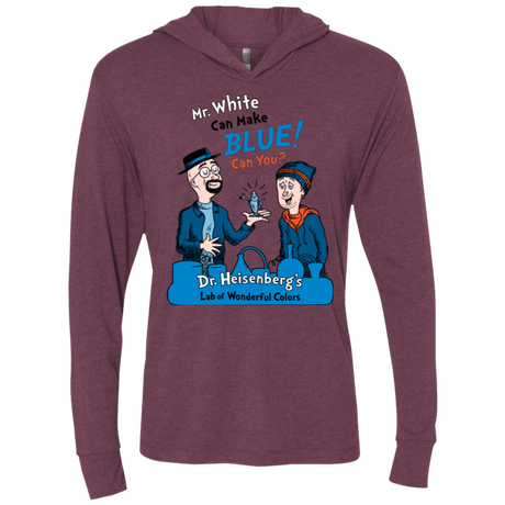 T-Shirts Mr White Triblend Long Sleeve Hoodie Tee