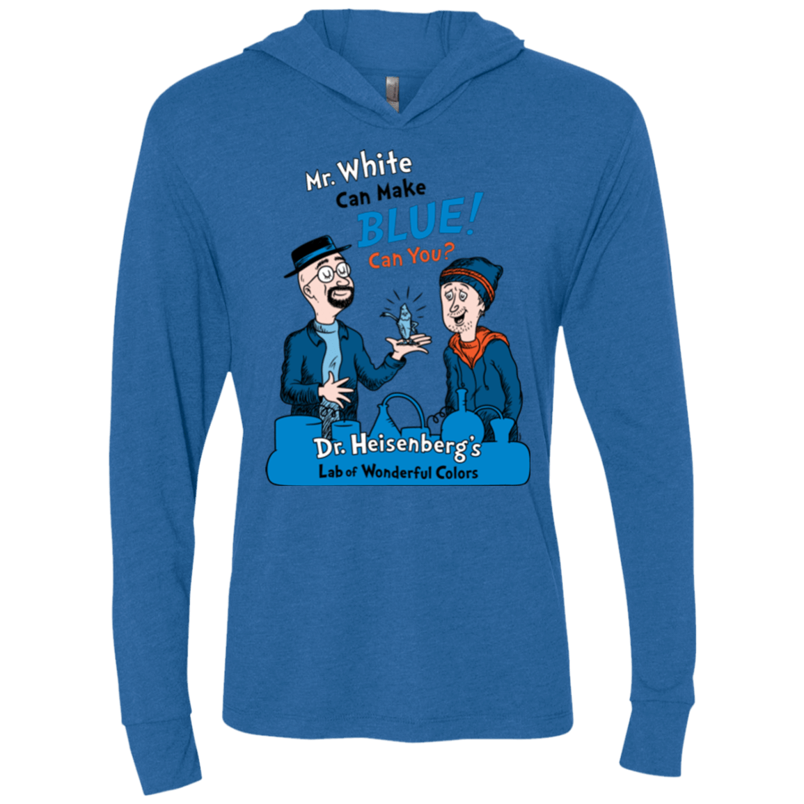 T-Shirts Vintage Royal / X-Small Mr White Triblend Long Sleeve Hoodie Tee