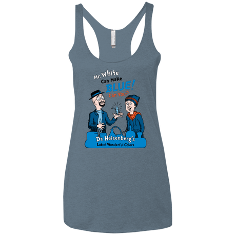 T-Shirts Indigo / X-Small Mr White Women's Triblend Racerback Tank