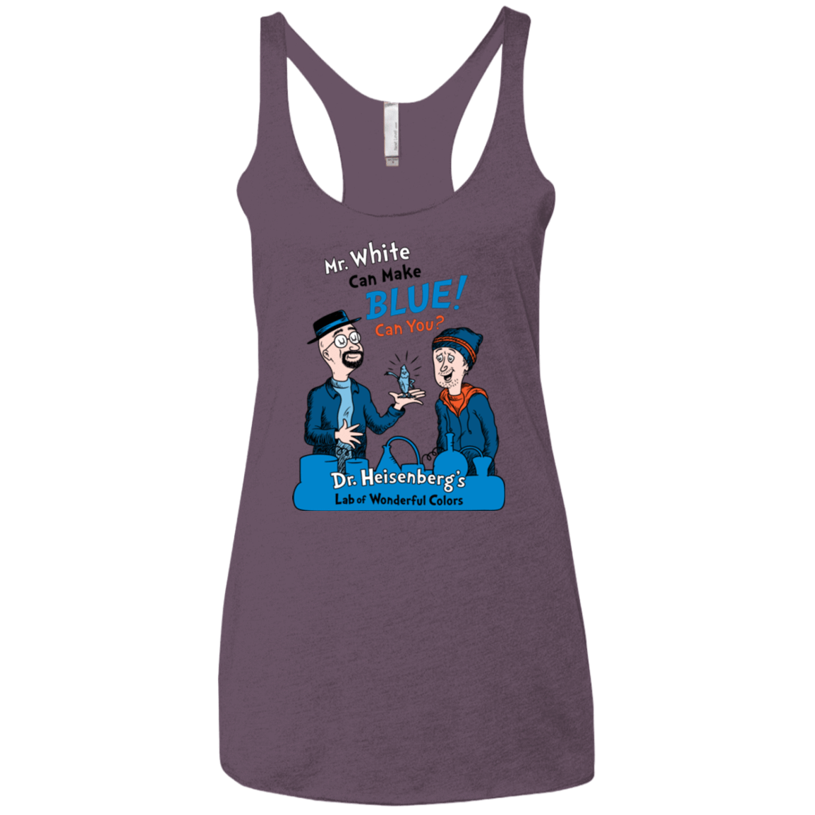 T-Shirts Vintage Purple / X-Small Mr White Women's Triblend Racerback Tank