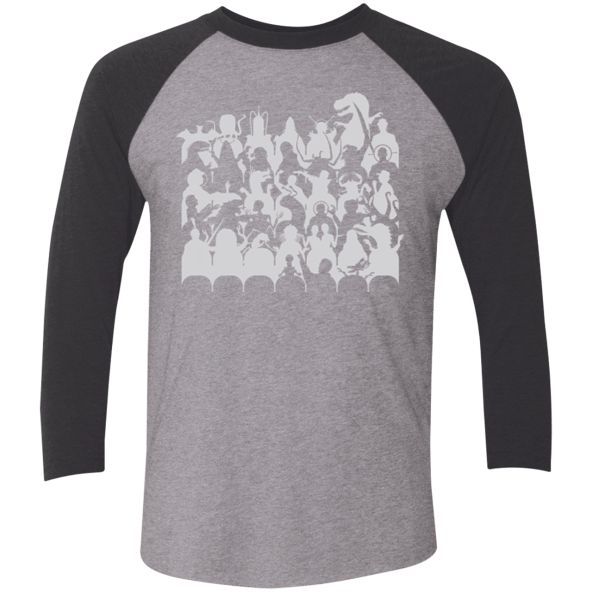 T-Shirts Premium Heather/ Vintage Black / X-Small MST3K Men's Triblend 3/4 Sleeve