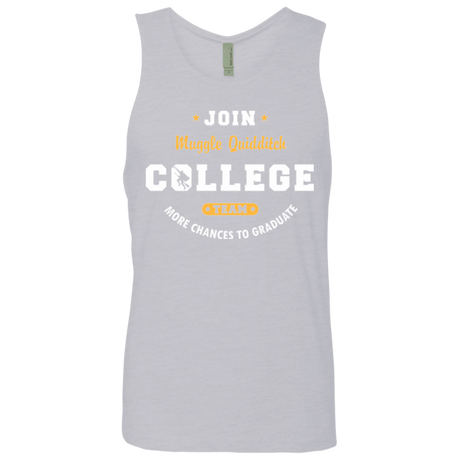 T-Shirts Heather Grey / Small Muggle Quidditch Men's Premium Tank Top