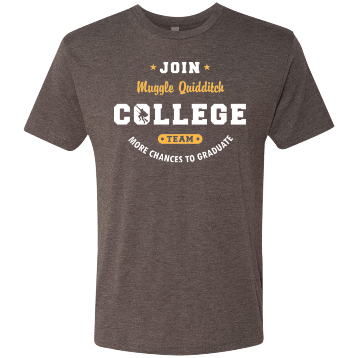 T-Shirts Macchiato / Small Muggle Quidditch Men's Triblend T-Shirt