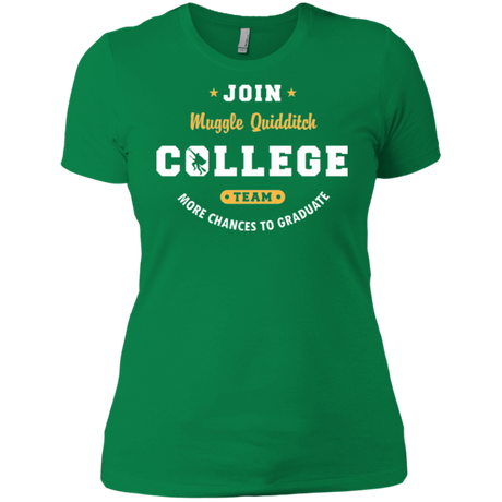 T-Shirts Kelly Green / X-Small Muggle Quidditch Women's Premium T-Shirt