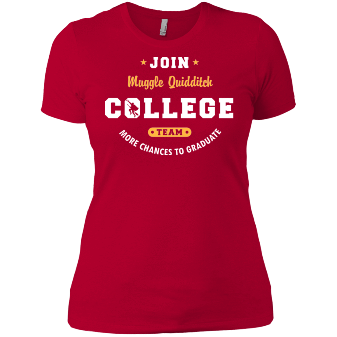 T-Shirts Red / X-Small Muggle Quidditch Women's Premium T-Shirt