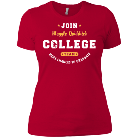 T-Shirts Red / X-Small Muggle Quidditch Women's Premium T-Shirt