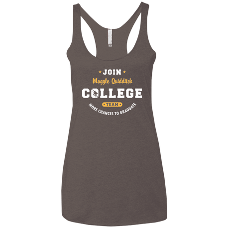 Muggle Quidditch Women's Triblend Racerback Tank