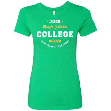 T-Shirts Envy / Small Muggle Quidditch Women's Triblend T-Shirt