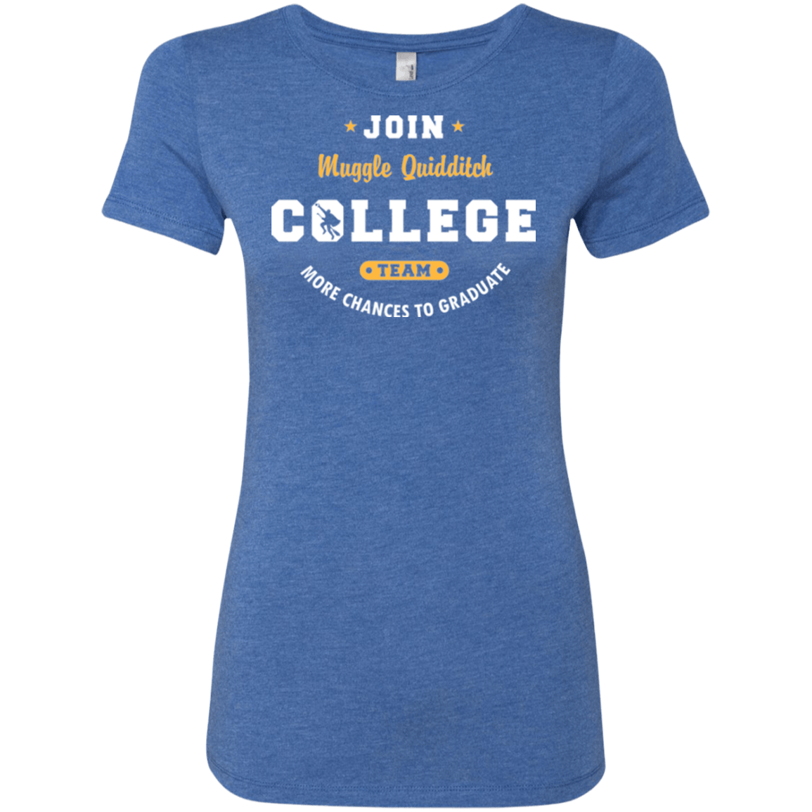 T-Shirts Vintage Royal / Small Muggle Quidditch Women's Triblend T-Shirt