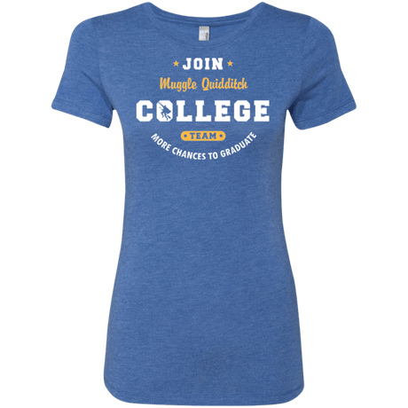 T-Shirts Vintage Royal / Small Muggle Quidditch Women's Triblend T-Shirt