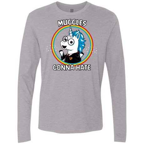 T-Shirts Heather Grey / Small Muggles Gonna Hate Men's Premium Long Sleeve